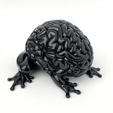 Emilio Garcia - 'Jumping Brain - Black, Beinart Gallery edition' - resin sculpture, edition of 2