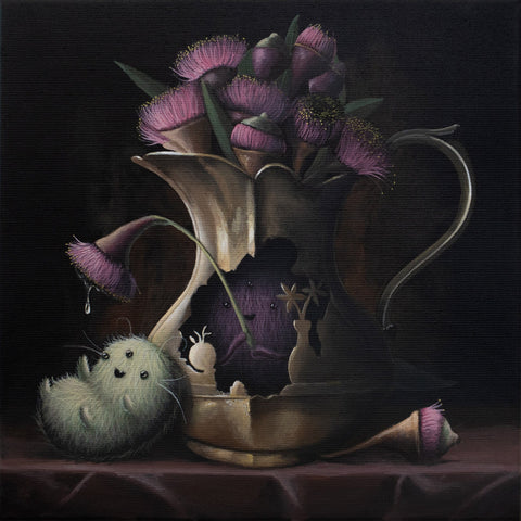 Sr. Papá Chango - 'Fresh Eucalyptus' - acrylic on canvas