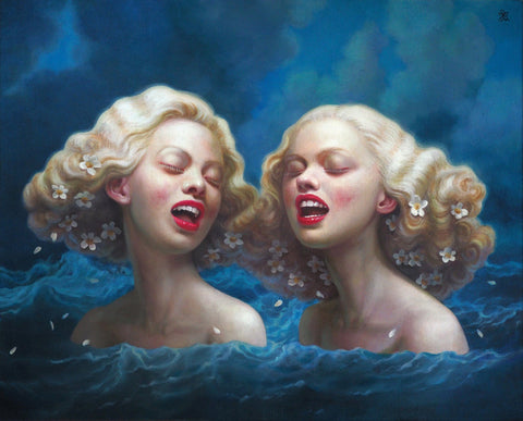 Jana Brike - 'Siren Song in a Storm' - oil on linen