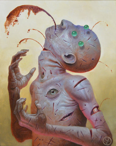 Jeff Christensen - 'A Thousand Cuts' - oil on panel