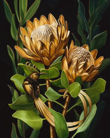 Jon Ching - 'Midas' - oil on wood