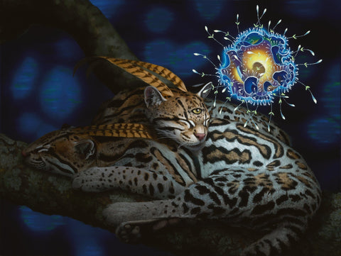 Jon Ching - 'Refresh' - oil on wood