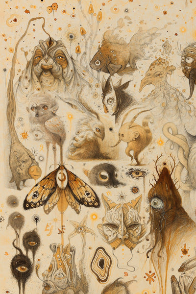 Vorja Sánchez - 'Hazy Memories of Nocturnal Visitors' - graphite