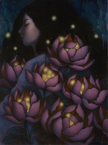 Stella Im Hultberg - 'Somewhere in Time' - acrylic on wood