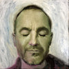 Steve Cross - "Silence" - oil on board - 15.2 x 15.2cm (6"x6")