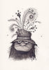 Adam Elliot - 'Margaret Dugglebee' - waterproof ink, ink wash and graphite on Arches hot-pressed watercolour paper'