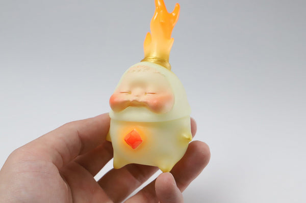 Akishi Ueda - 'Fire Element' - hand painted, open edition soft vinyl t ...