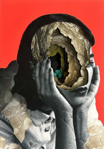 Alex Eckman-Lawn - 'Crystaline II' - cut paper/collage
