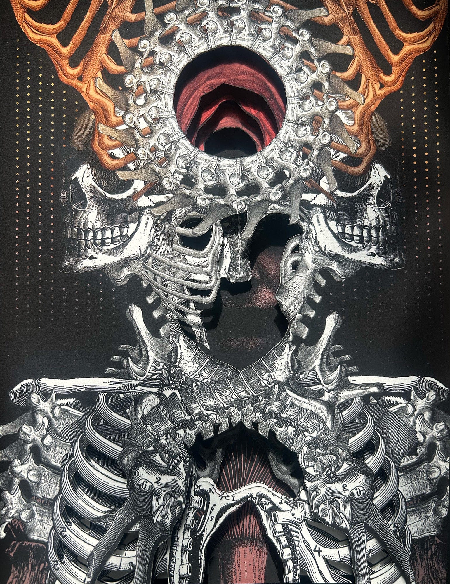 Alex Eckman-Lawn - 'Lesser Angel' - cut paper/collage | Beinart