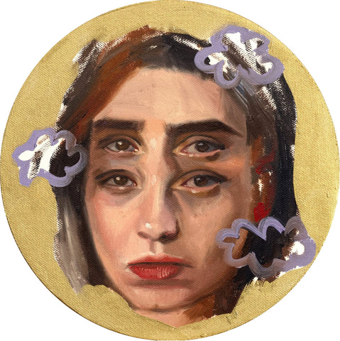 Alex Garant - "Gold Study 3" - oil on cradled canvas panel