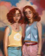 Alex Garant - "Riding The Sunset" - oil on cradled canvas panel