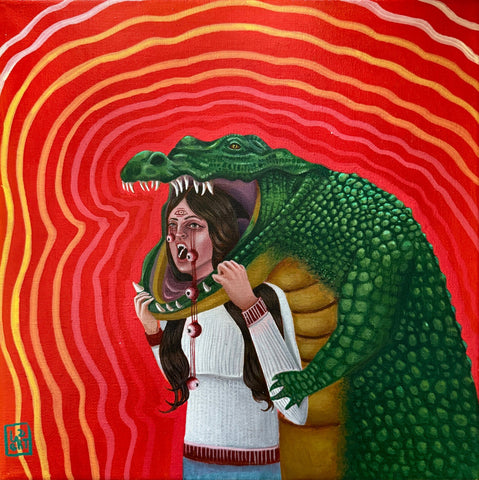 Ana Luna - 'Rage' - acrylic on canvas