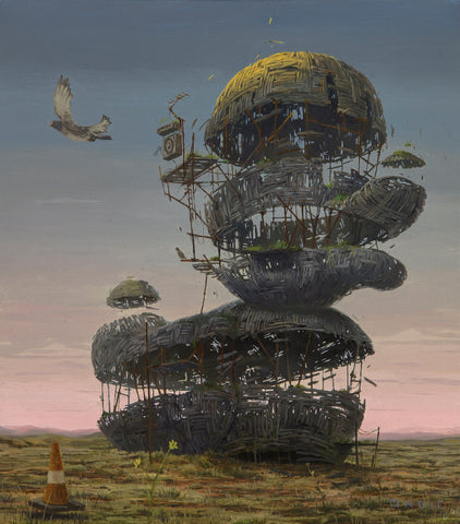 Andie Tayor - 'Level Up' - oil on birch panel