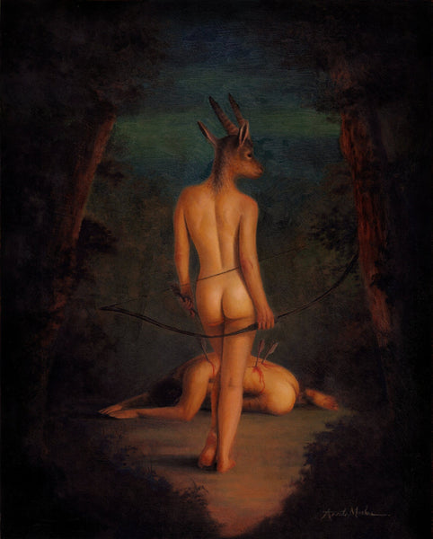 Annita Maslov - 'Glaistig' - oil on panel