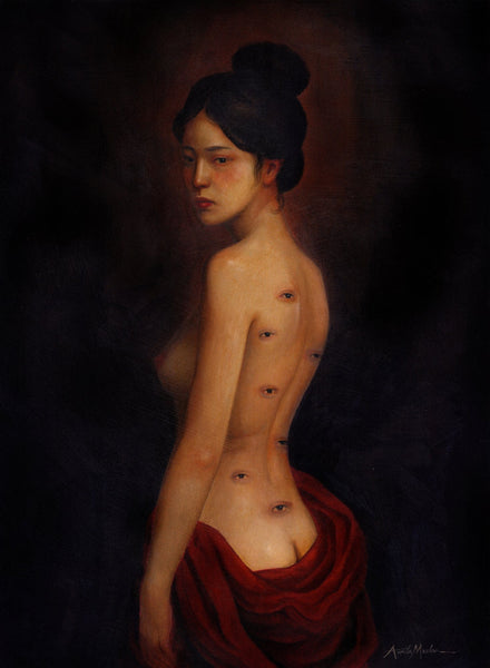 Annita Maslov - 'Mokumokuren' - oil on panel