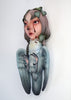 Jale Soysal - 'Crown of Ivy' - epoxy clay, acrylic paint, metal, resin, crystal rhinestones, nylon