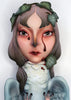 Jale Soysal - 'Crown of Ivy' - epoxy clay, acrylic paint, metal, resin, crystal rhinestones, nylon