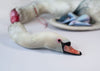 Jale Soysal - 'The First Arrow' - epoxy clay, acrylic paint, metal, resin, silk