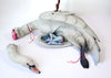 Jale Soysal - 'The First Arrow' - epoxy clay, acrylic paint, metal, resin, silk