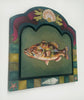 Ashlea Bechaz - 'The Fish' - acryla gouache on birch wood panel