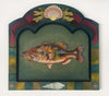 Ashlea Bechaz - 'The Fish' - acryla gouache on birch wood panel