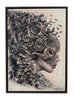 Brian M. Viveros - 'After Bloom' - hand-embellished giclee print, custom mounted onto masonite
