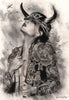 Brian M. Viveros - 'Wild at Heart' - charcoal, pastel & graphite