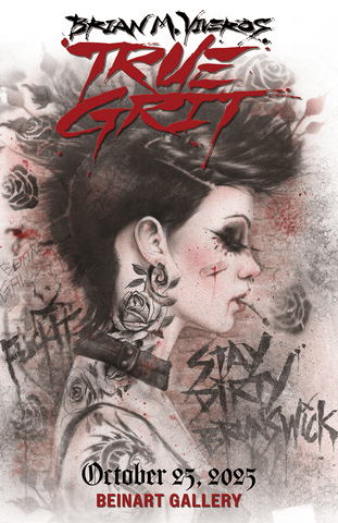 Brian M. Viveros - "TRUE GRIT" exhibition signed commemorative print