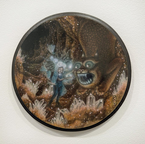 Jennifer Allnutt - "Drown" - oil on oil paper