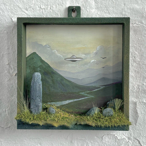 Caroline Dewison - 'Fairy Glen' - PLA, acrylics, medite, epoxy clay, flock, wire, resin