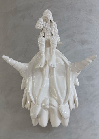 Ciane Xavier - 'Heavy Thoughts' - resin, PLA & paint