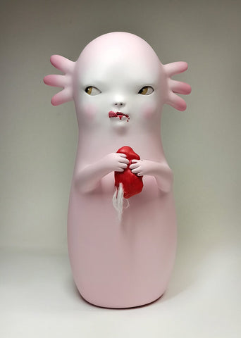 Carni Camilo - 'Gobio Mandarin' - Rubik's Cube, epoxy clay, automotive paste, polyurethane foam, UV resin, acrylic paint