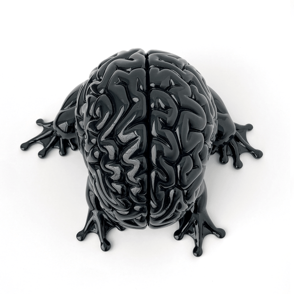 Emilio Garcia - 'Jumping Brain - Black, Beinart Gallery edition' - res
