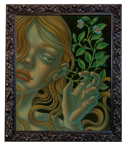 Gerlanda di Francia - 'Delicate Growth' - acrylic on wood