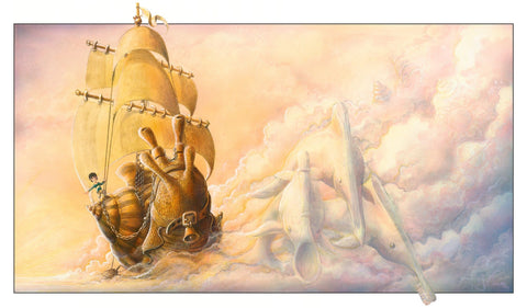 Graeme Base - "The Ocean In The Clouds" - watercolour, ink and gouache