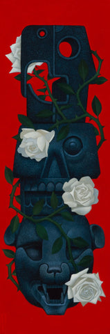 Gustavo Rimada - "Totem" - acrylic on wood