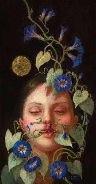 Hannah Flowers - 'Ode to Morning Glory' - oil on linen