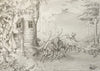 Graeme Base - 'In Search of the Jabberwocky' - pencil on paper