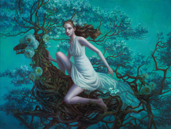Jana Brike - 'Runaway Bride and Demon of Deep Dark Woods' - oil on canvas