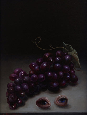 Jennifer Allnutt - "Saint Lucy" - oils on linen mounted on wood panel