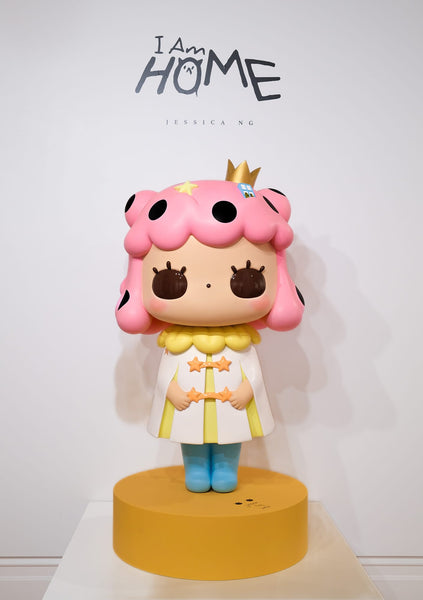 Jessica Ng - 'Cotton Candy FRP' - fibreglass statue with hand painted acrylic designs