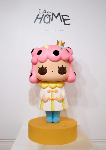 Jessica Ng - 'Cotton Candy FRP' - fibreglass statue with hand painted acrylic designs