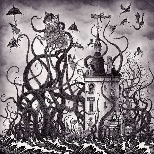 John Kenn Mortensen - 'As From Below' - pen and ink on paper