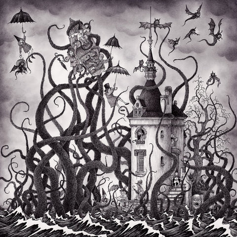 John Kenn Mortensen - 'As From Below' - pen and ink on paper