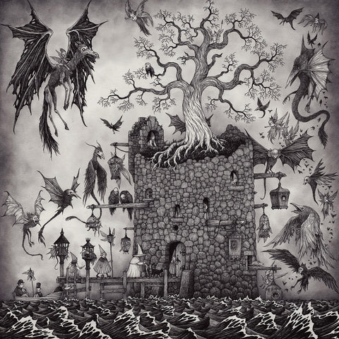 John Kenn Mortensen - 'Dead Pegasus' - pen and ink on paper