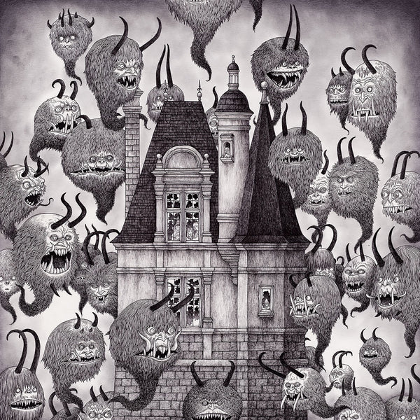 John Kenn Mortensen - 'Fur, Horns and Teeth' - pen and ink on paper