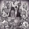 John Kenn Mortensen - 'Fur, Horns and Teeth' - pen and ink on paper