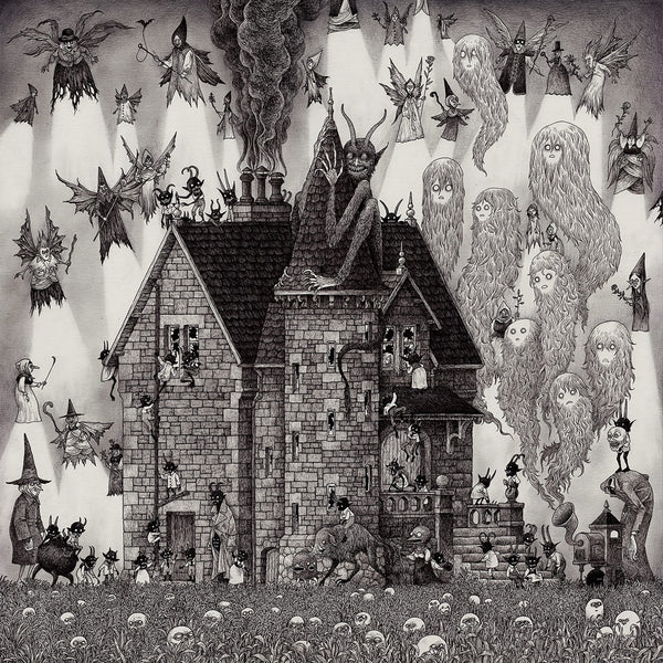 John Kenn Mortensen - 'Lamping Witches' - pen and ink on paper