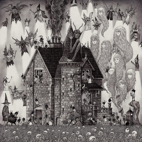 John Kenn Mortensen - 'Lamping Witches' - pen and ink on paper