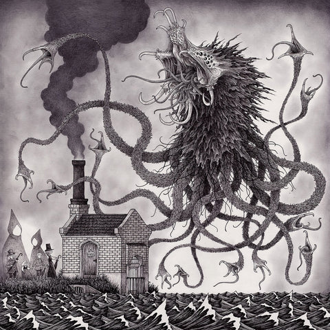 John Kenn Mortensen - 'Skycreep' - pen and ink on paper